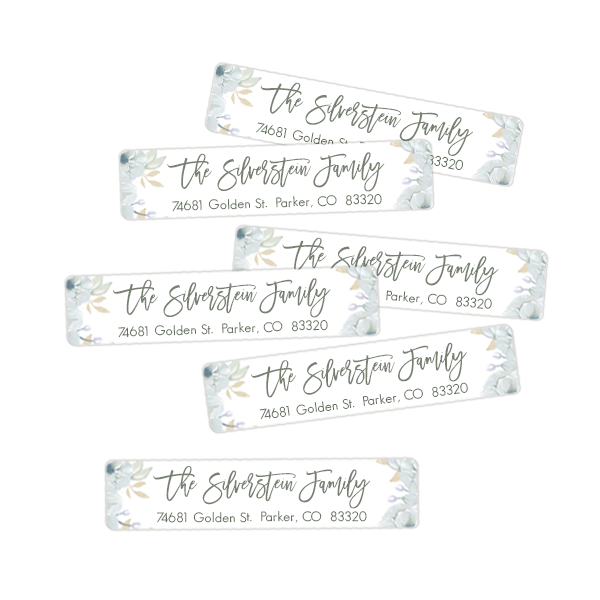 Floral Return Address Labels