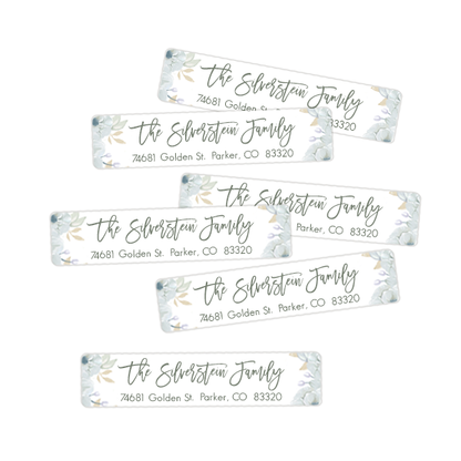 Floral Return Address Labels