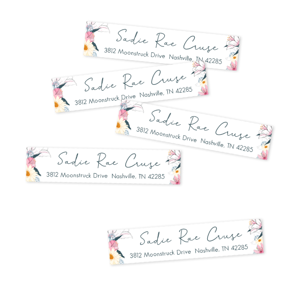 Lily Return Address Labels