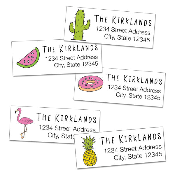 Pop Icon Return Address Labels