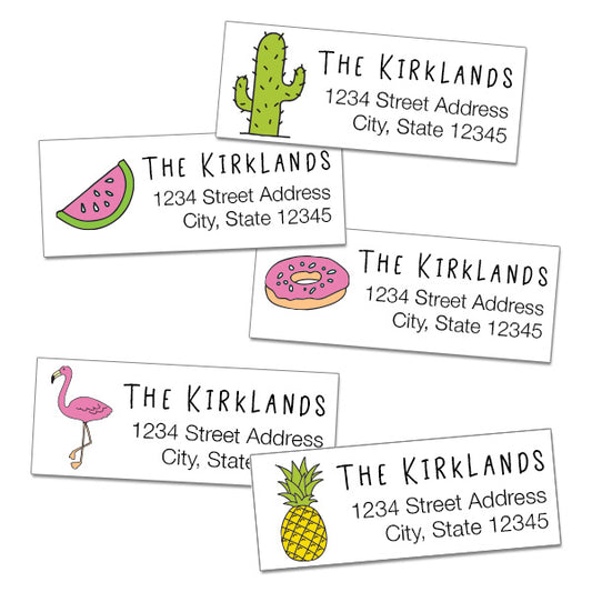 Pop Icon Return Address Labels