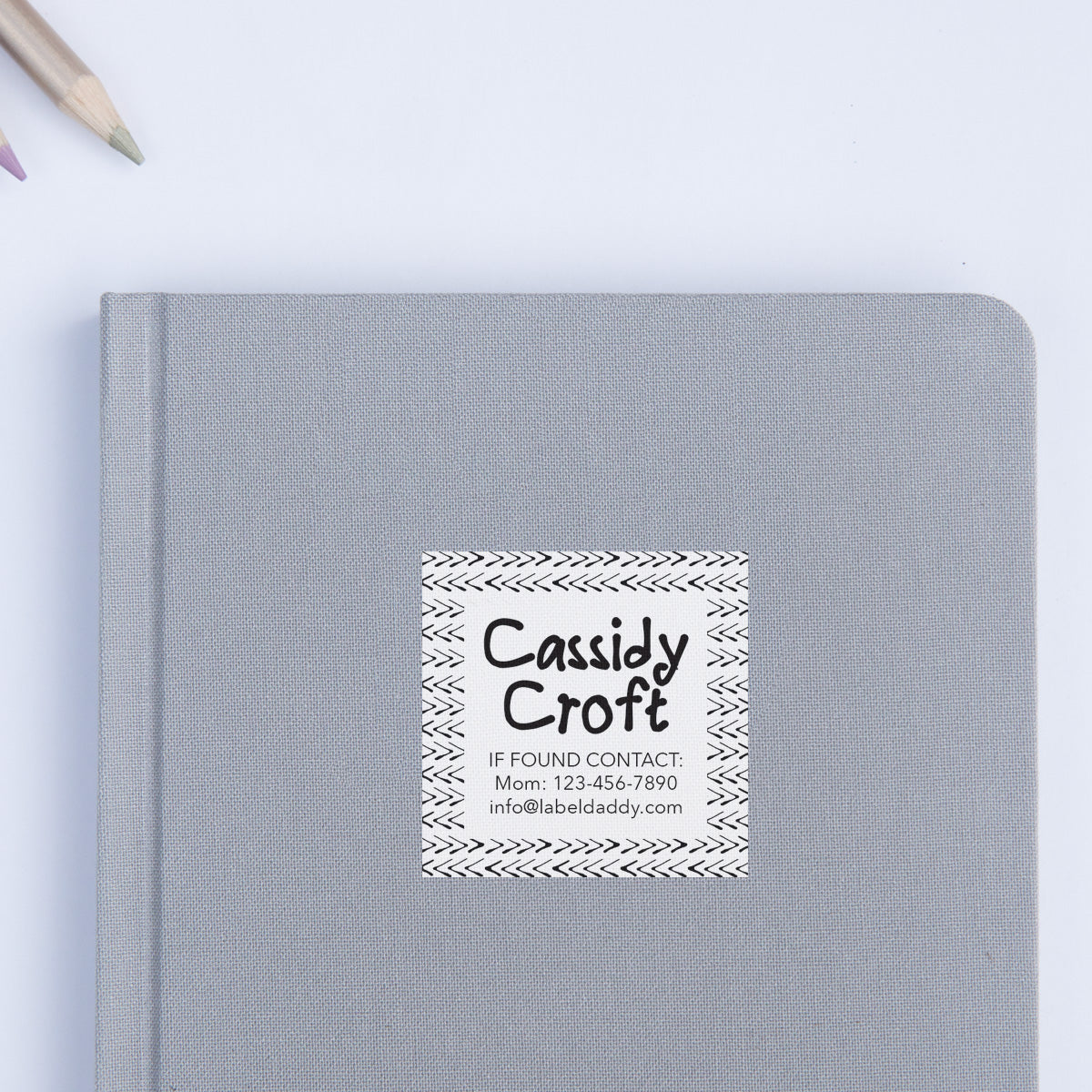 Arrows Square Contact Labels