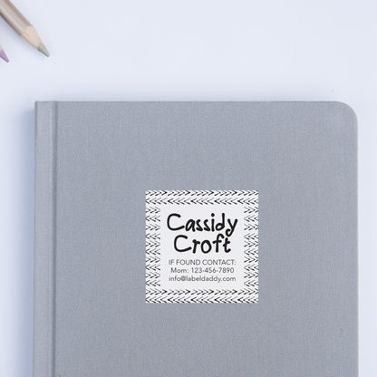 Arrows Square Contact Labels