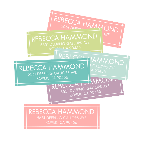 Soft Spring Return Address Labels