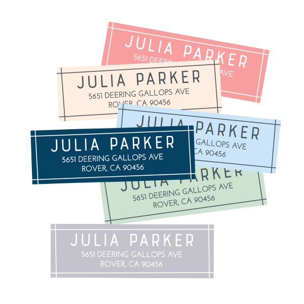 Carolina Summer Return Address Labels