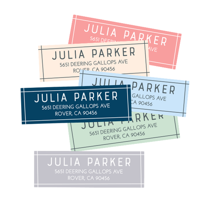 Carolina Summer Return Address Labels