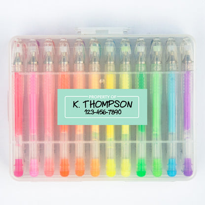 Basic Rectangle Contact Labels