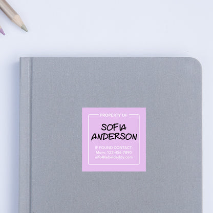 Basic Square Contact Labels