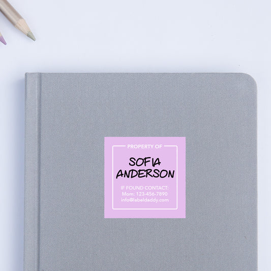 Basic Square Contact Labels