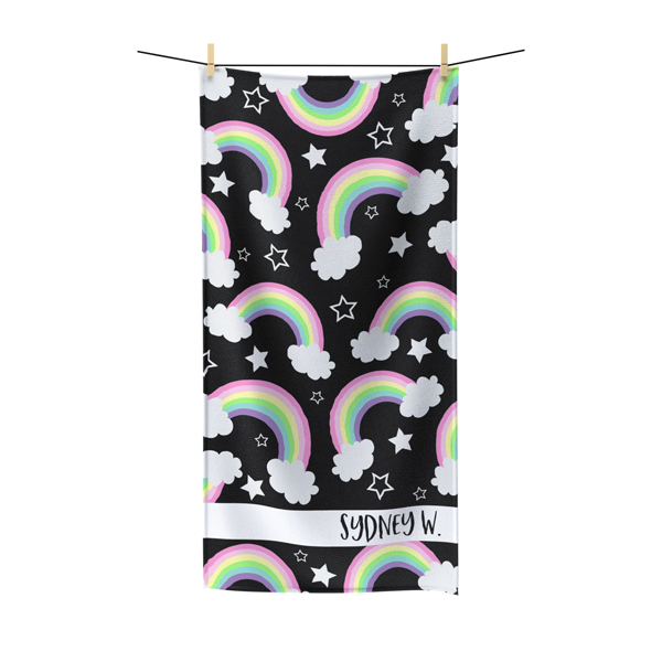 Stars N' Rainbows Beach Towel