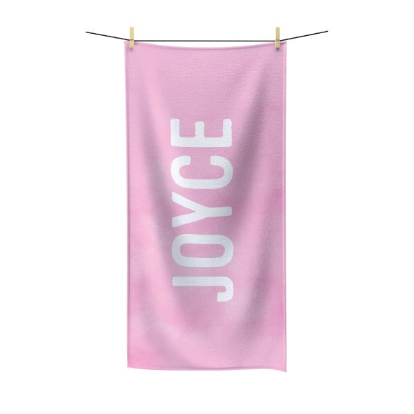 Pink Breeze Beach Towel