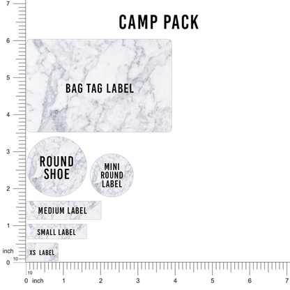 Ruler Sizing of Camp Pack