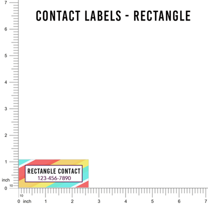 Basic Rectangle Contact Labels