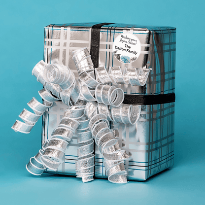 Large Winter Combo Gift Labels Design Number Two On Holiday Present