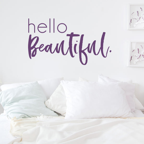 Hello Beautiful Wall Quote