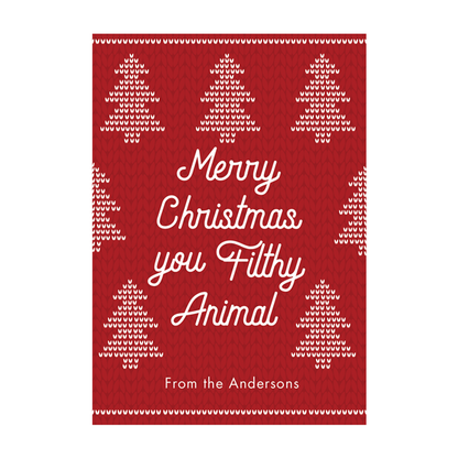 Vintage Holiday Sweater Wine Labels