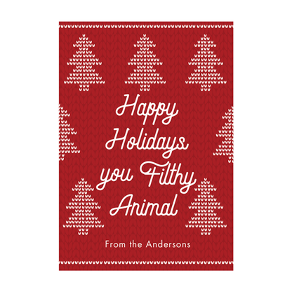 Vintage Holiday Sweater Wine Labels