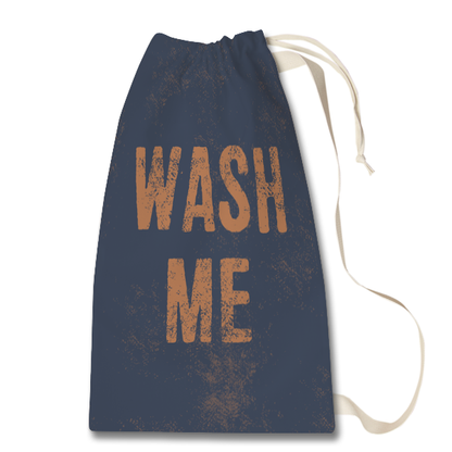 Forest Night Laundry Bag in Orange Back View