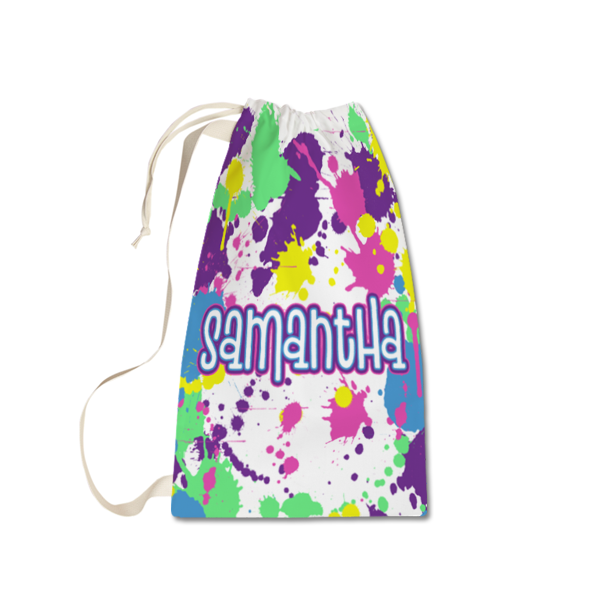 Neon Splatter Laundry Bag