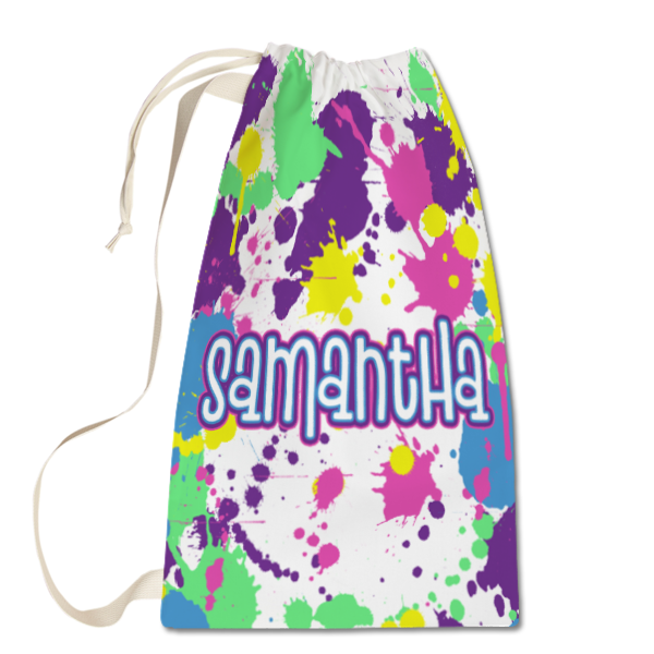 Neon Splatter Laundry Bag