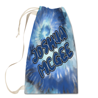 Blue Tie-Dye Laundry Bag