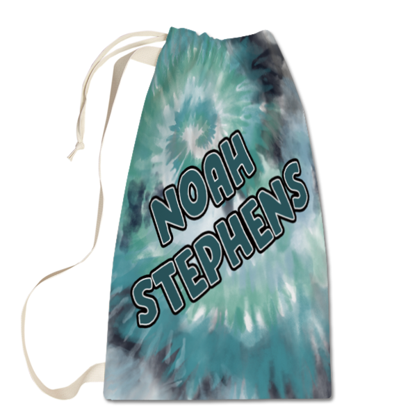 Green Tie-Dye Laundry Bag Large