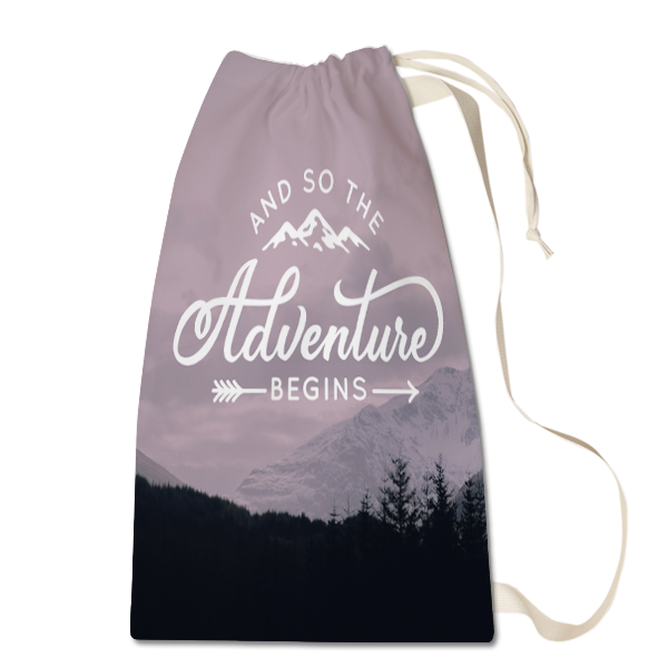 Adventure Begins Laundry Bag