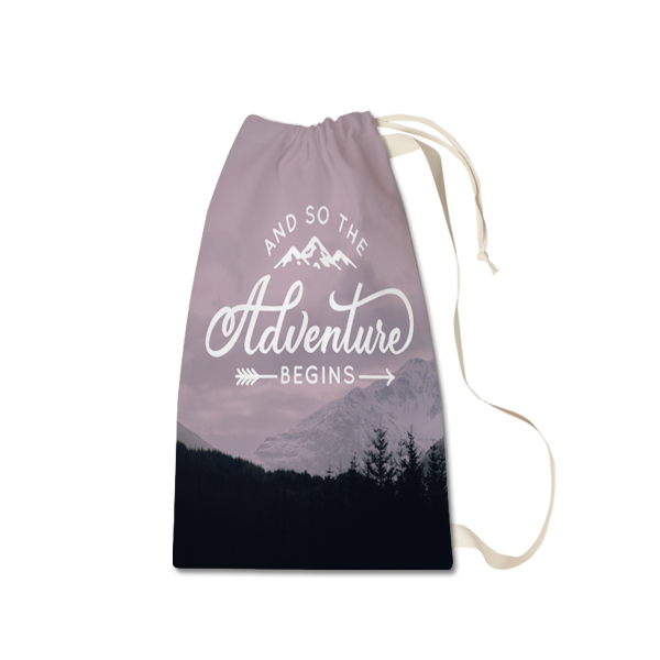 Adventure Begins Laundry Bag