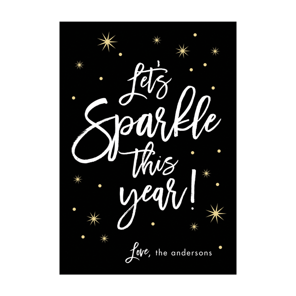 Let's Sparkle Wine Labels