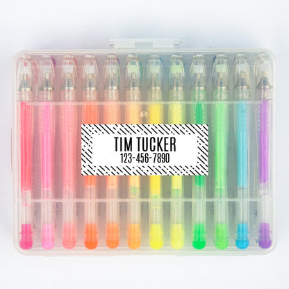 Lines Rectangle Contact Labels