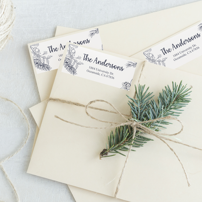 Winter Combo Return Address Labels