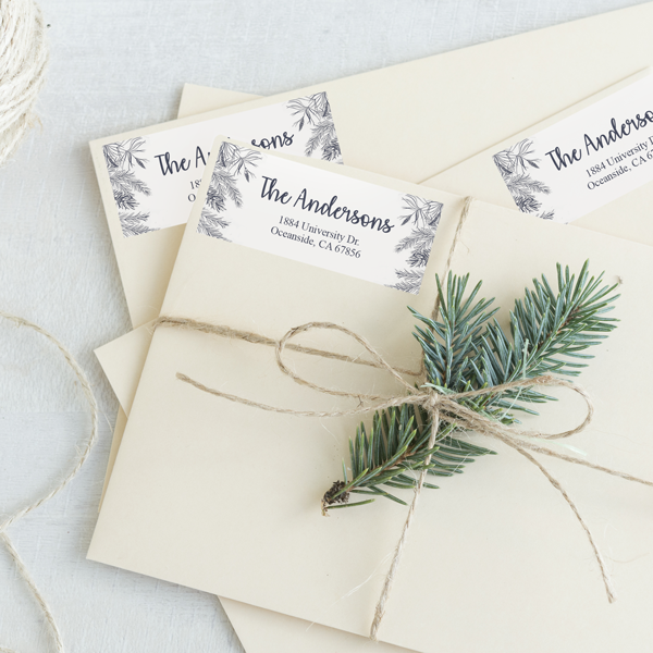 Winter Combo Return Address Labels