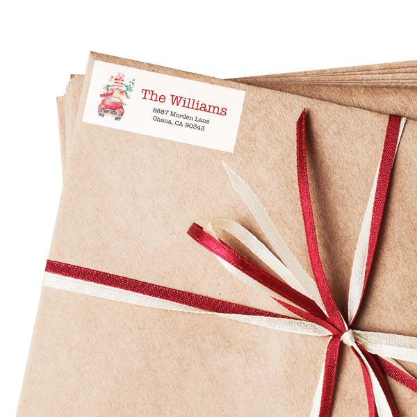 Classic Christmas Return Address Labels