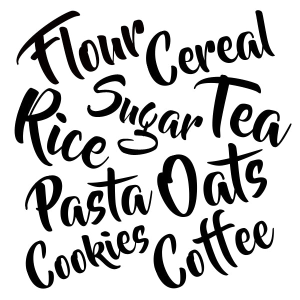 Vinyl Pantry Die-Cut Labels