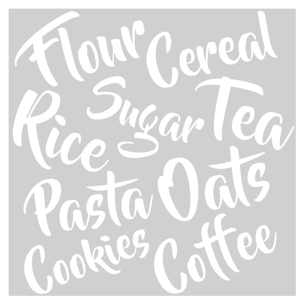 Vinyl Pantry Die-Cut Labels