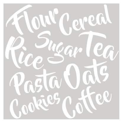 Vinyl Pantry Die-Cut Labels