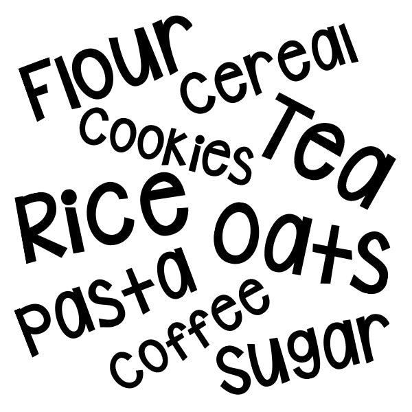 Vinyl Pantry Die-Cut Labels