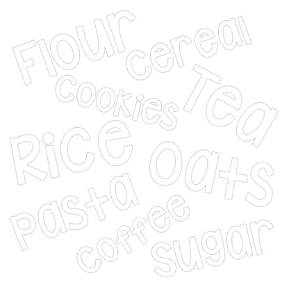 Vinyl Pantry Die-Cut Labels