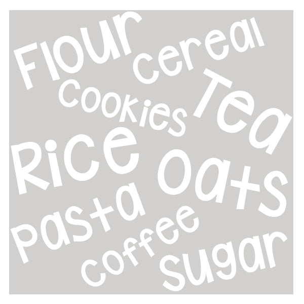 Vinyl Pantry Die-Cut Labels