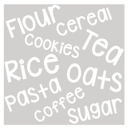 Vinyl Pantry Die-Cut Labels