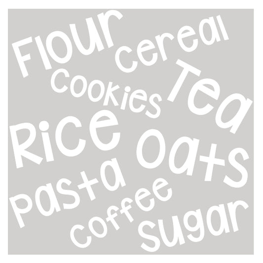 Vinyl Pantry Die-Cut Labels