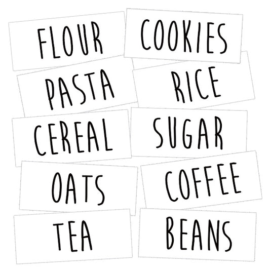 Clear Pantry Label Pack