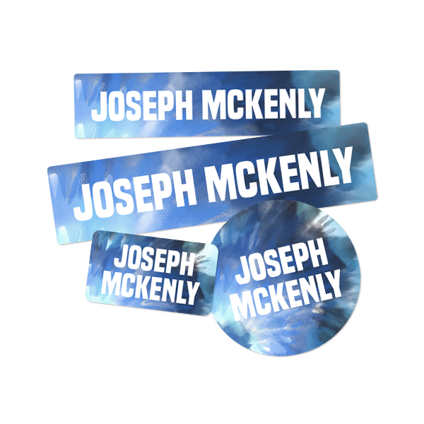 Daycamp Label Pack With Tie-Dye5 Design Option