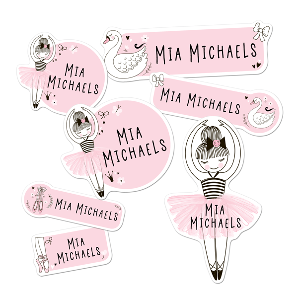Ballerina Themed Daycare/Preschool Label Pack