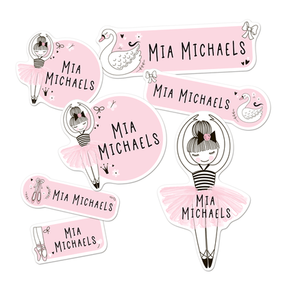 Ballerina Themed Daycare/Preschool Label Pack