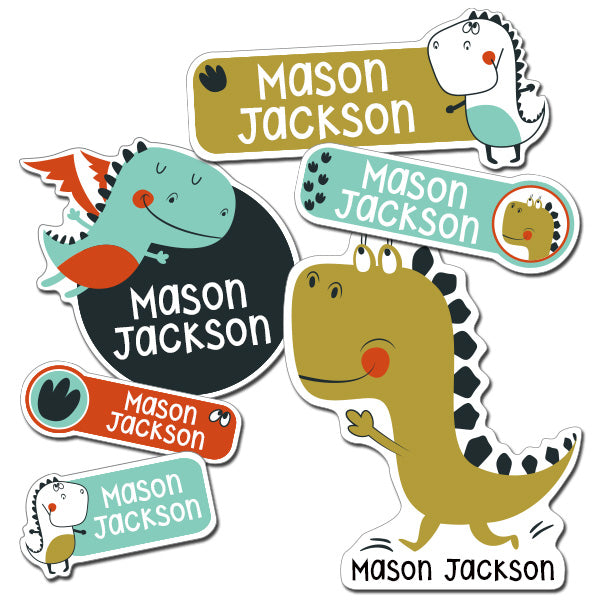 Dino Kiddie Label Pack