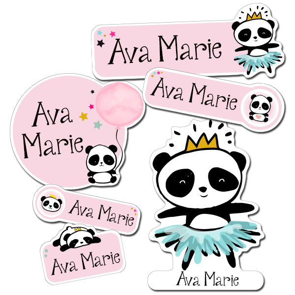 Panda Kiddie Label Pack