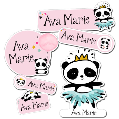 Panda Kiddie Label Pack