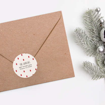 Holiday Trees Return Address Labels