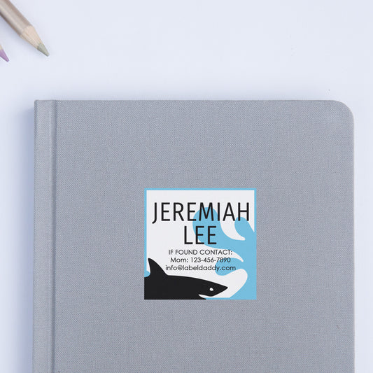 Shark Square Contact Labels